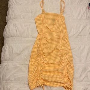 Yellow plaid dress for sale!